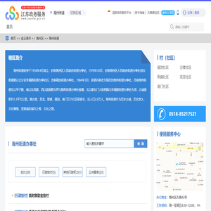 海州街道政务服务网